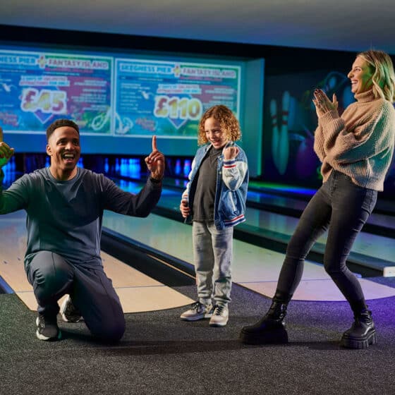 Family Bowling in Skegness at Fantasy Island