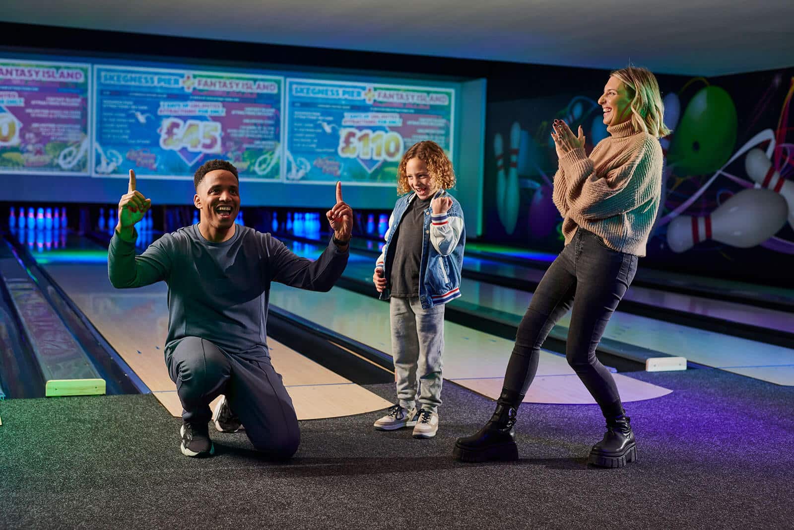 Family Bowling in Skegness at Fantasy Island