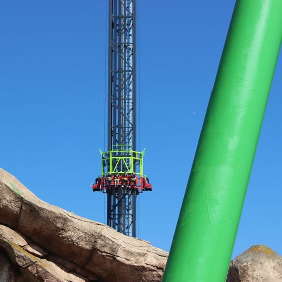 The Volcano ride and attraction at Fantasy Island Theme Park, Ingoldmells