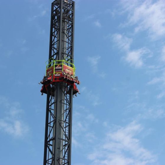 The Volcano ride and attraction at Fantasy Island Theme Park, Ingoldmells