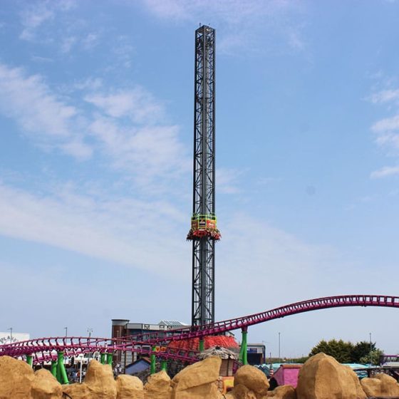The Volcano ride and attraction at Fantasy Island Theme Park, Ingoldmells