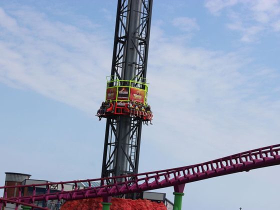 The Volcano ride and attraction at Fantasy Island Theme Park, Ingoldmells