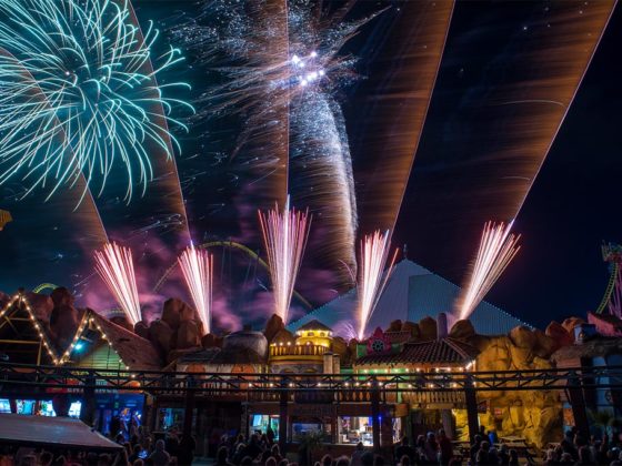 Firework display at Fantasy Island Ingoldmells