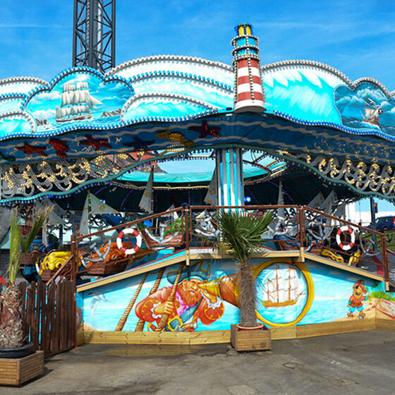 The Sea Storm ride and attraction at Fantasy Island Theme Park, Ingoldmells