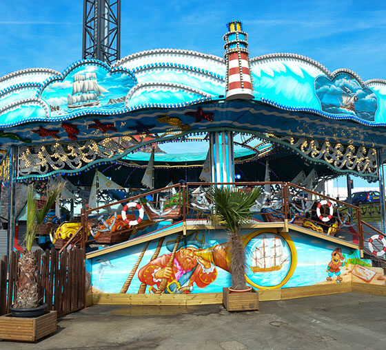 The Sea Storm ride and attraction at Fantasy Island Theme Park, Ingoldmells