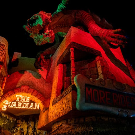 The Guardian attraction entrance at Fantasy Island