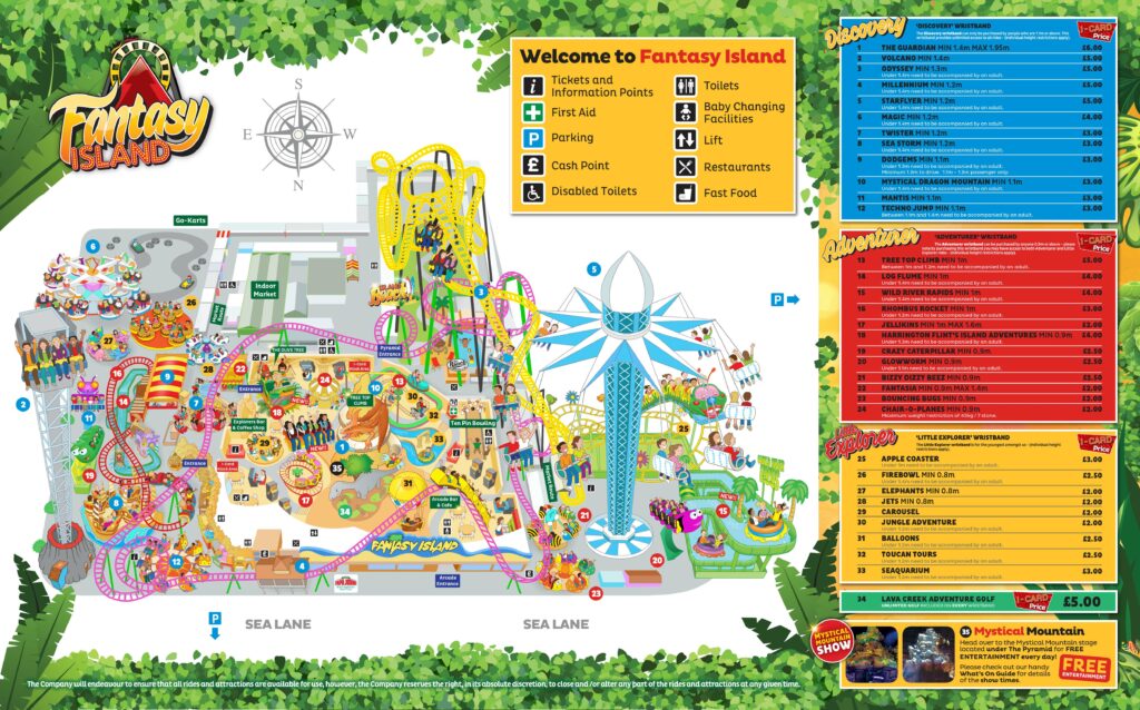 Fantasy Island Park Map - Map Download - Fantasy Island